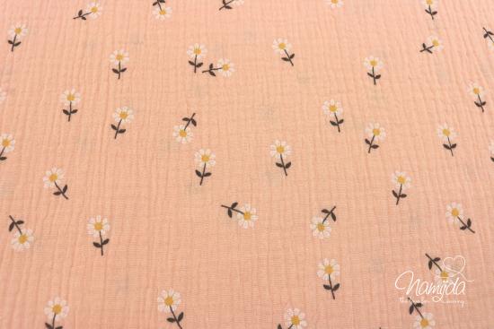 0,5 MTR. ♥ MUSSELIN GÄNSEBLÜMCHEN ♥