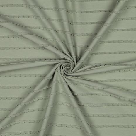 0,5 MTR. ♥ RÜSCHEN JERSEY - MINZE ♥