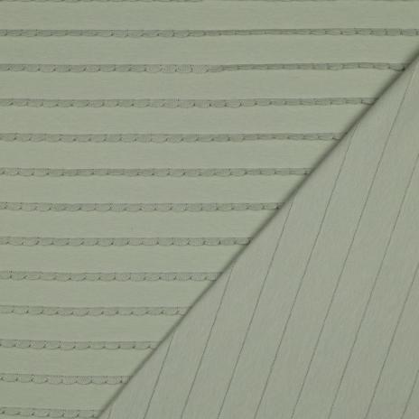 0,5 MTR. ♥ RÜSCHEN JERSEY - MINZE ♥