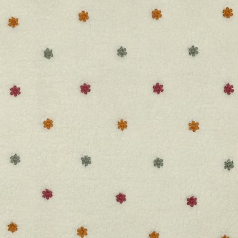 0,5 MTR. ♥ TEDDY GESTICKTE DAISIES NATUR ♥