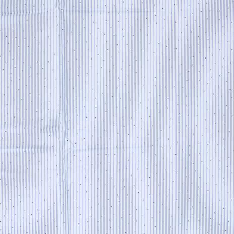 VORBESTELLUNG LIEFERZEIT CA. 1 WOCHE 0,5 MTR. GLITZER STEINCHEN STREIFEN NAVY/JEANS BAUMWOLL POPELINE