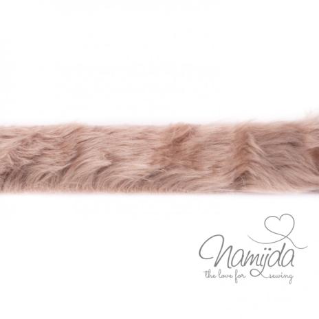 1 MTR. ♥ KUNST FeLLBORTE SAND - 4cm ♥