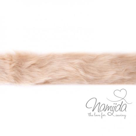 1 MTR. ♥ KUNST FeLLBORTE BeiGE - 4cm ♥