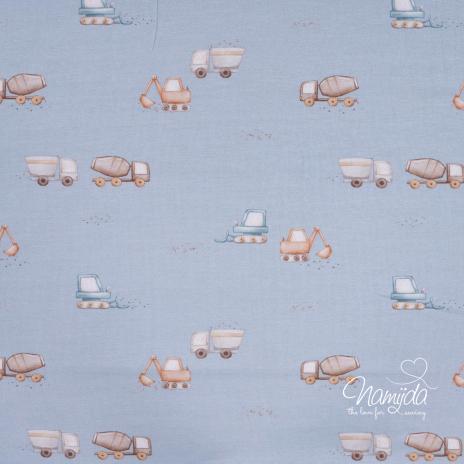 0,50 MTR. BAGGERCHILD BAMBUS JERSEY  DUSTY BLUE