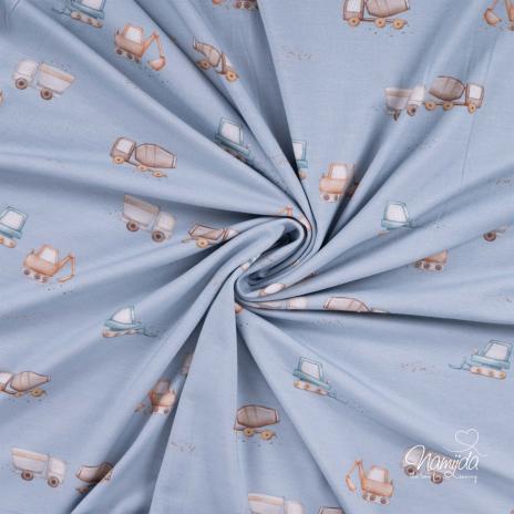 0,50 MTR. BAGGERCHILD BAMBUS JERSEY  DUSTY BLUE