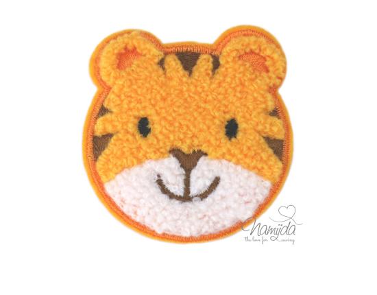 1 Stück - TIGER CHENILLE PATCH