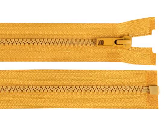 1 Stück Jacken Reißverschluss SENF - 60cm - teilbar