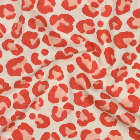 0,50 MTR. LEO LOVER NATURAL ORANGE SOFT TOUCH - FRENCH TERRY