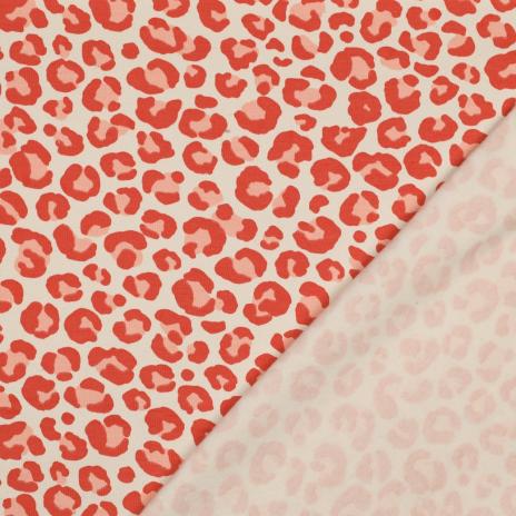 0,50 MTR. LEO LOVER NATURAL ORANGE SOFT TOUCH - FRENCH TERRY