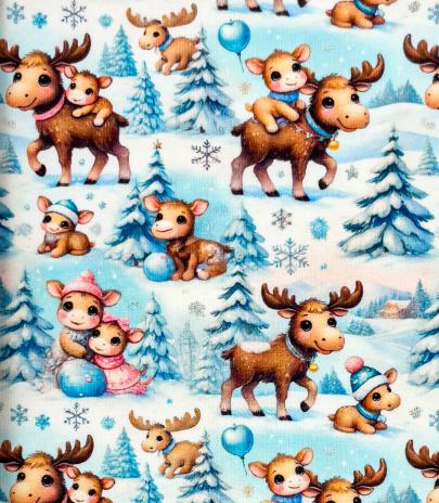 0,50 MTR. ♥ WINTER RENTIER FAMILY JERSEY ♥