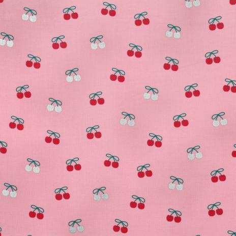 0,5 MTR. ♥ WEICHER BABY FEINCORD KIRSCHEN FOIL ROSA ♥
