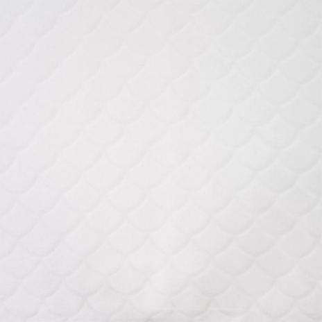 0,5 MTR. ♥ MERMAID FIN FLEECE - ECRU ♥