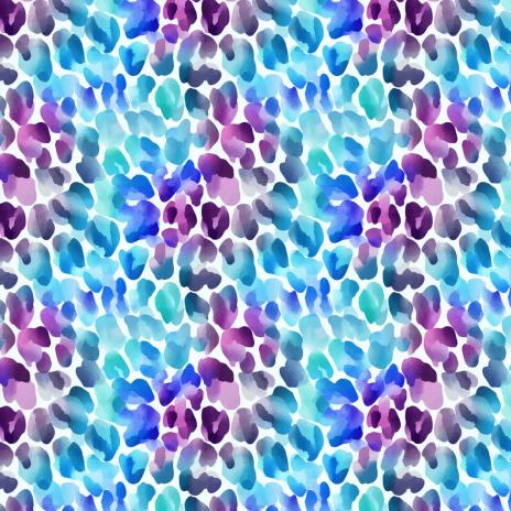 0,50 MTR. ♥ LEO AQUARELL AQUA JERSEY ♥