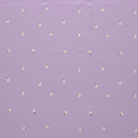 0,50 MTR.  ♥ GÄNSEBLüMCHEN FLIEDER JERSEY ♥