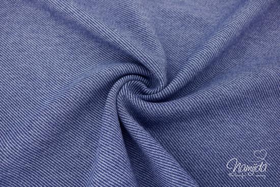 0,5 MTR. ♥ KNITTED DENIM JEANS JERSEY - HELL JEANS - ELASTISCH ♥