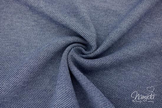 0,5 MTR. ♥ KNITTED DENIM JEANS JERSEY - JEANS - ELASTISCH ♥
