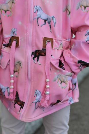 1 Stück Jacken Reißverschluss ROSA - 75cm - teilbar