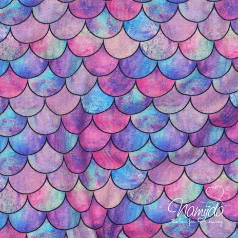 0,5 MTR. ♥ MeRMAiD FiN MINI - CoLoRFuL - JERSEY ♥