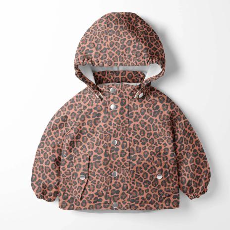 0,5 MTR. ♥ REGENJACKEN STOFF LEO LOVE - WASSERDICHT ♥