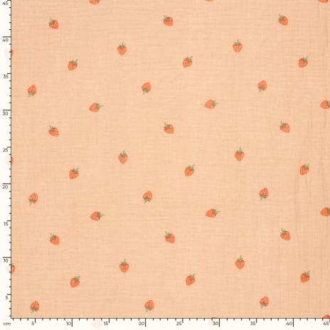 0,5 MTR. ♥ MuSSELIN ERDBEERENTRAUM ♥