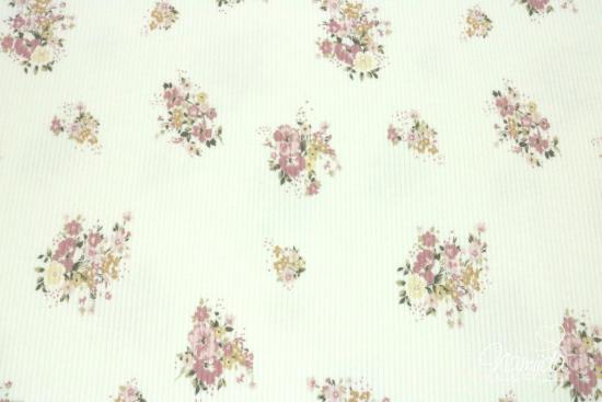 0,5 MTR.  ♥ RIPPSTRICK JERSEY FLOWERS ♥