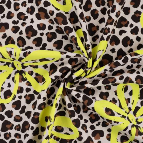 0,5 MTR. LEO NEON FLOWERS - FRENCH TERRY