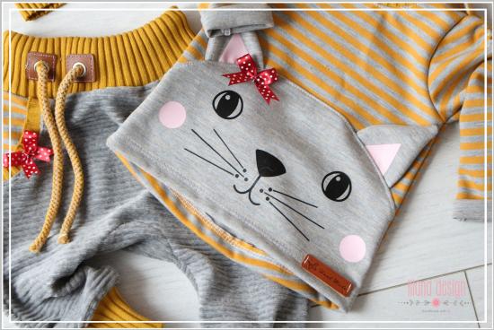 0,5 MTR. ♥ BREITCORD JERSEY - HELLGRAU MELIERT - ELASTISCH ♥