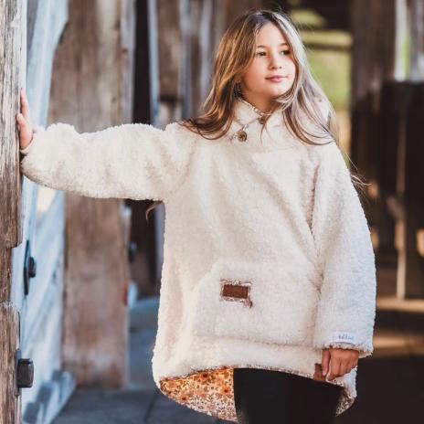 0,5 MTR. ♥ SUPER FLAUSCHIGER TEDDY BOUCLE NATUR