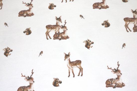 0,5 MTR.  ♥ FRENCH TERRY REH & EICHHÖRNCHEN ♥