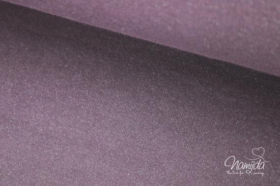 0,50 MTR. KuSCHLIGER GLITZER SWEAT - ALTMAUVE