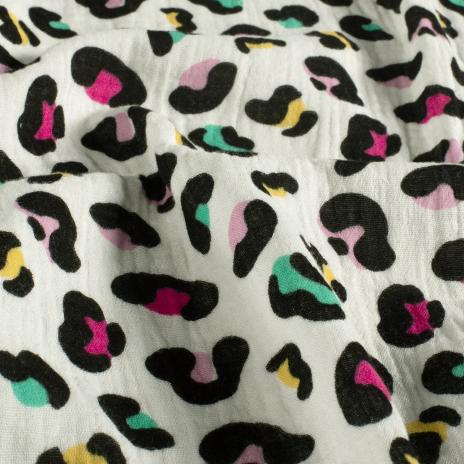 0,5 MTR. ♥ MuSSELIN LEO COLORFUL ♥