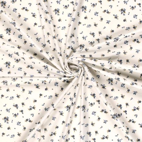 0,5 MTR.  ♥ BADESTOFF LYCRA STREUBLÜMCHEN JEANS UPF50 ♥