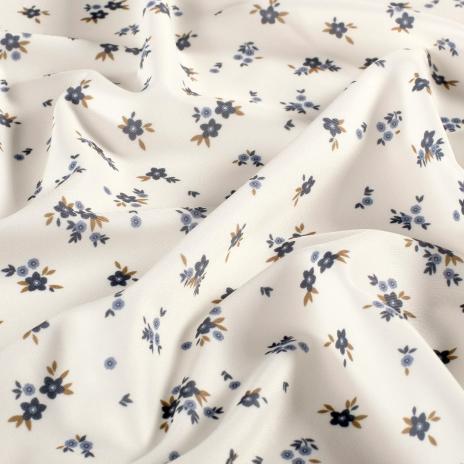 0,5 MTR.  ♥ BADESTOFF LYCRA STREUBLÜMCHEN JEANS UPF50 ♥