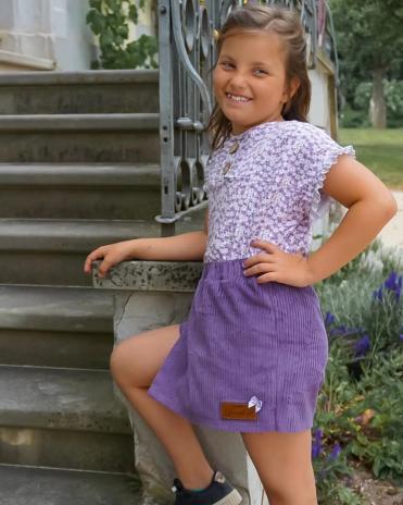 0,50 MTR. ♥ BREITCORD DUSTY LILA ♥