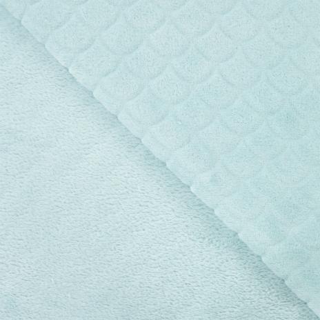0,5 MTR. ♥ MERMAID FIN FLEECE - DUSTY MINT ♥