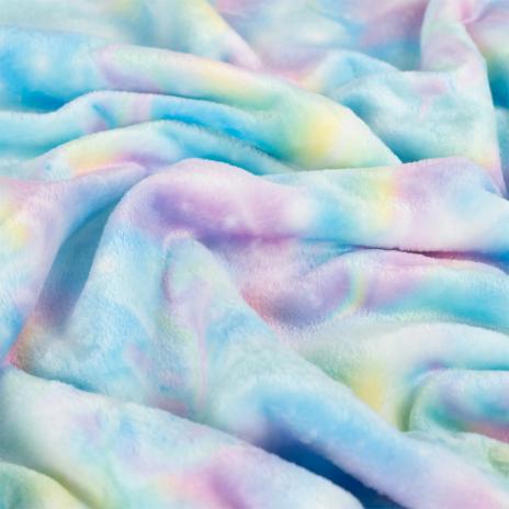 0,5 MTR. ♥ EINHORN MULTICOLOR  FLEECE ♥
