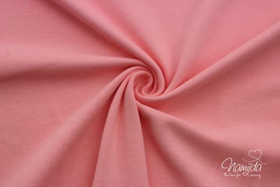 0,5 MTR. ♥ BIO SoMMER BAUMWOLL SWEAT/FRENCH TERRY ROSE ROUGE ♥