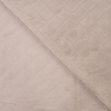 0,5 MTR. ♥ MERMAID FIN FLEECE - TAUPE ♥