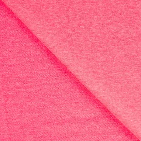 0,50 MTR. NEON PINK MELANGE - FRENCH TERRY