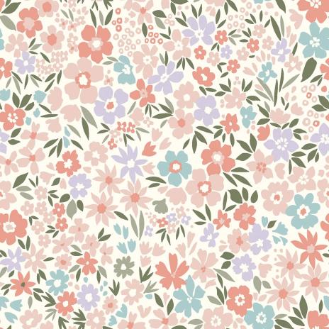 0,50 MTR. ♥ BLOSSOM PASTELL LOVE JERSEY ♥