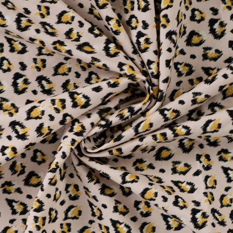 0,50 MTR. LEO GLITTER GOLD - FRENCH TERRY