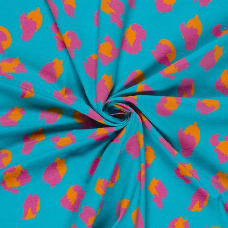 0,50 MTR. ♥ LEO COLORFUL AQUA JERSEY ♥