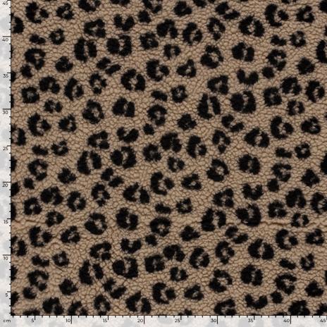 0,5 MTR. ♥ TEDDY LEO BEIGE SCHWARZ  ♥
