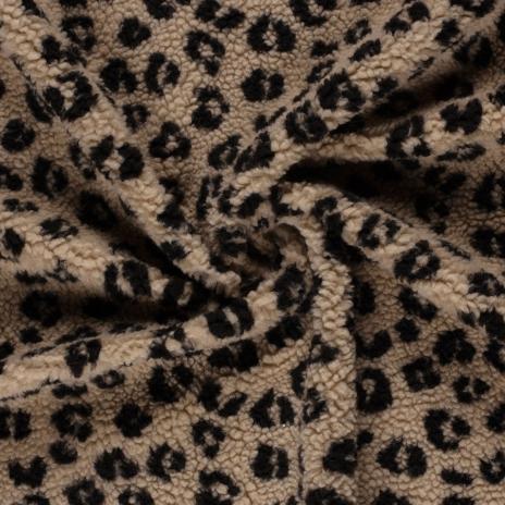 0,5 MTR. ♥ TEDDY LEO BEIGE SCHWARZ  ♥