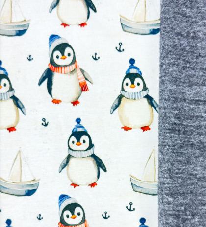 0,5 MTR. KUSCHLIG WEICHER WINTER PINGUINE ALPENFLEECE