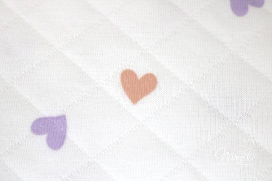 0,5 MTR. ♥ STEPPSTOFF HERZEN MULTICOLOR ♥