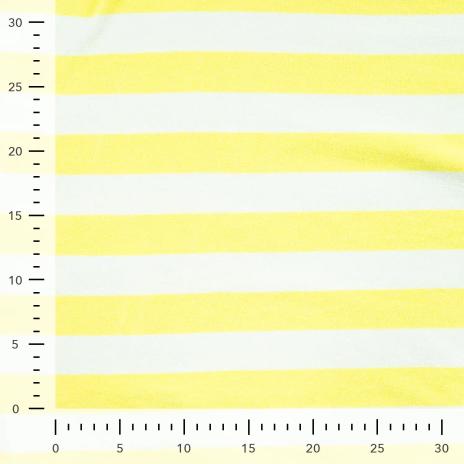 0,5 MTR. ♥ FROTTEE BLOCKSTREIFEN BUTTERMILK YELLOW - 100% BAUMWOLLE  ♥