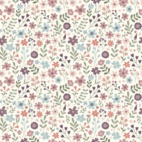 0,50 MTR. ♥ ALTMAUVE FLOWERFIELD JERSEY ♥