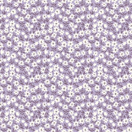 0,50 MTR. ♥ STREUBLÜMCHEN DUSTY LILA JERSEY ♥