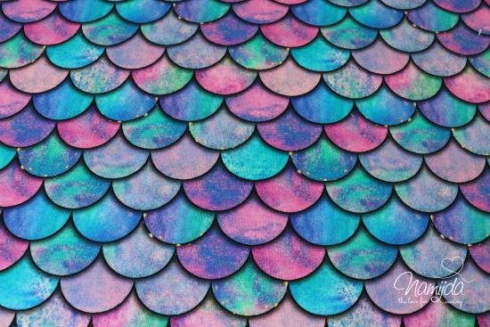 0,5 MTR. ♥ MeRMAiD FiN - CoLoRFuL - JERSEY ♥